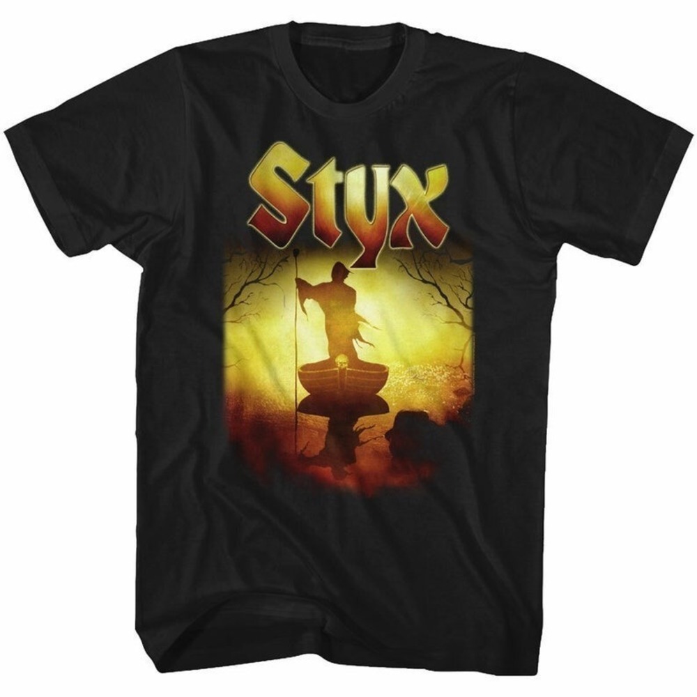Styx Creepy Ferry Black T-Shirt